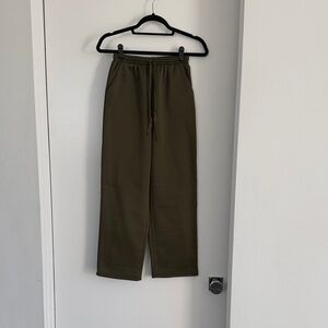 Kids Olive Drawstring Joggers